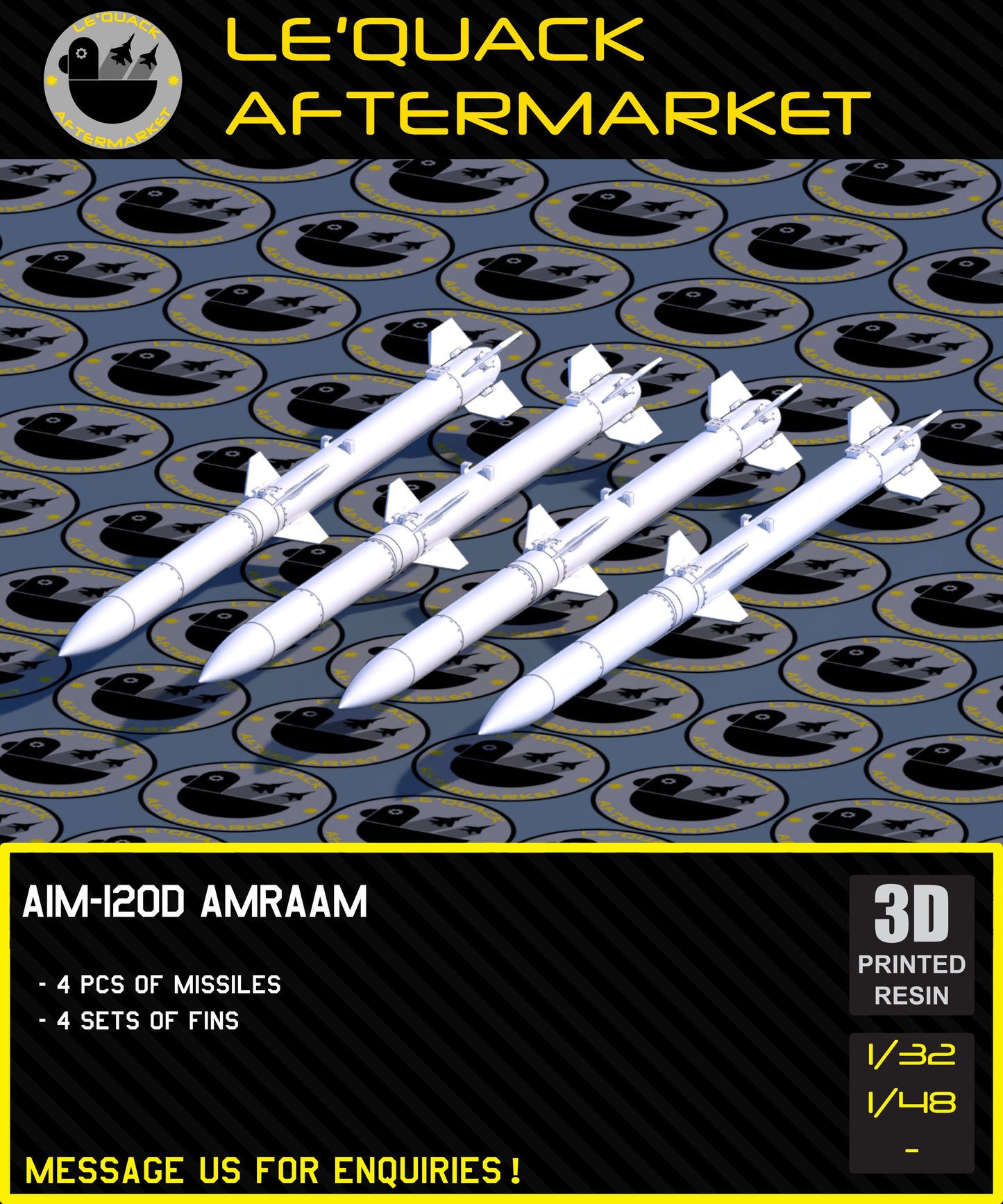 AIM-120D AMRAAM Scale Model