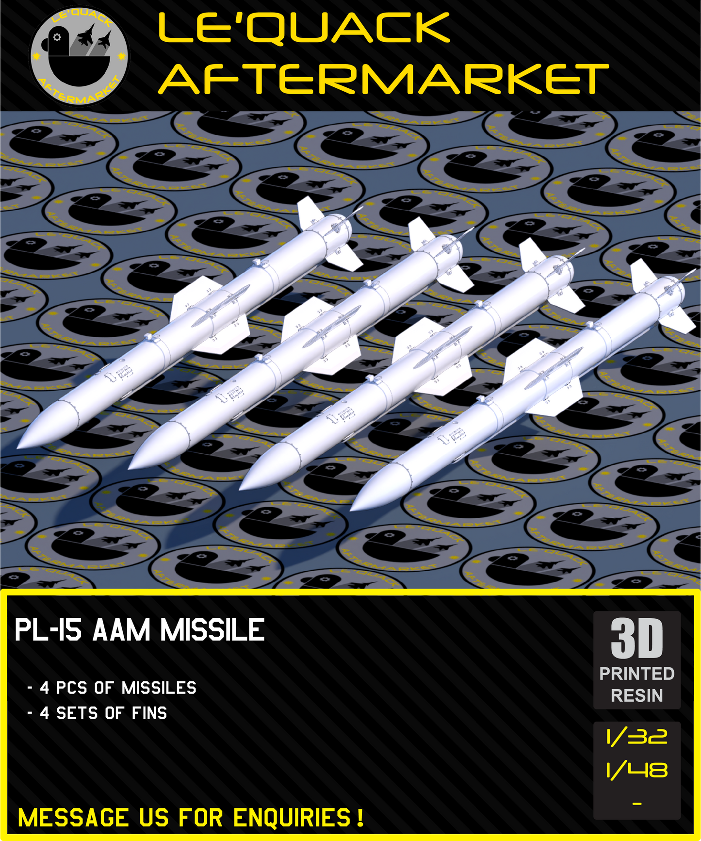 PL-15 AAM Missile Scale Model