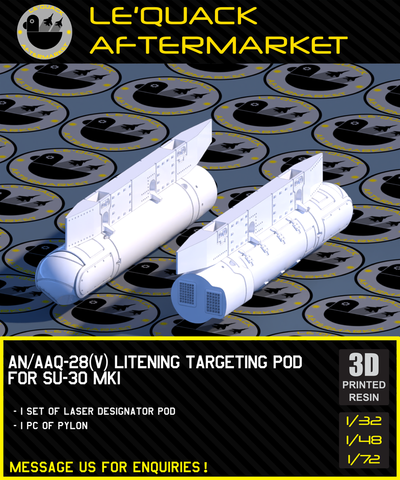 AN/AAQ-28(V) LITENING TARGETING POD FOR SU-30MKI Scale Model