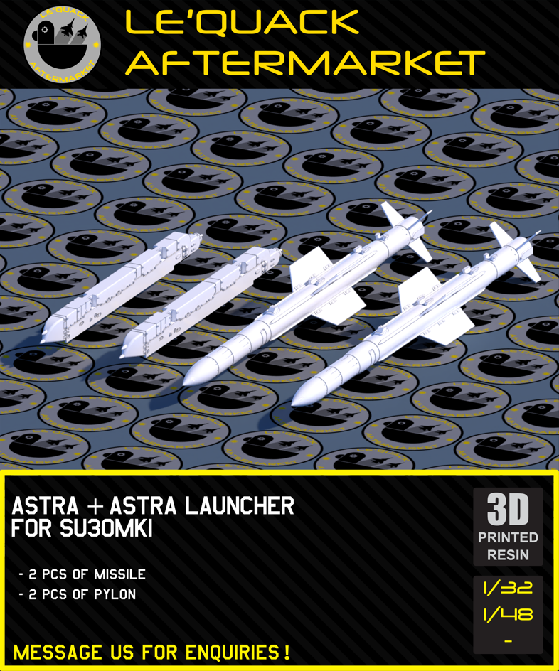 ASTRA + ASTRA LAUNCHER FOR SU-30MKI Scale Model