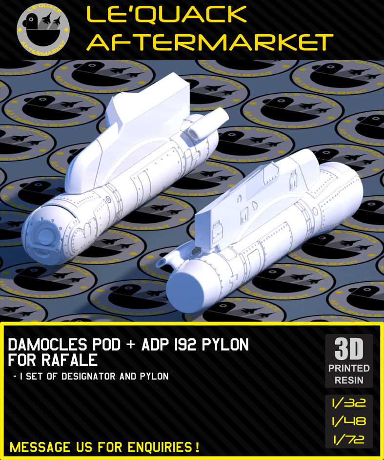 DAMOCLES POD + ADP 192 PYLON FOR RAFALE Scale Model