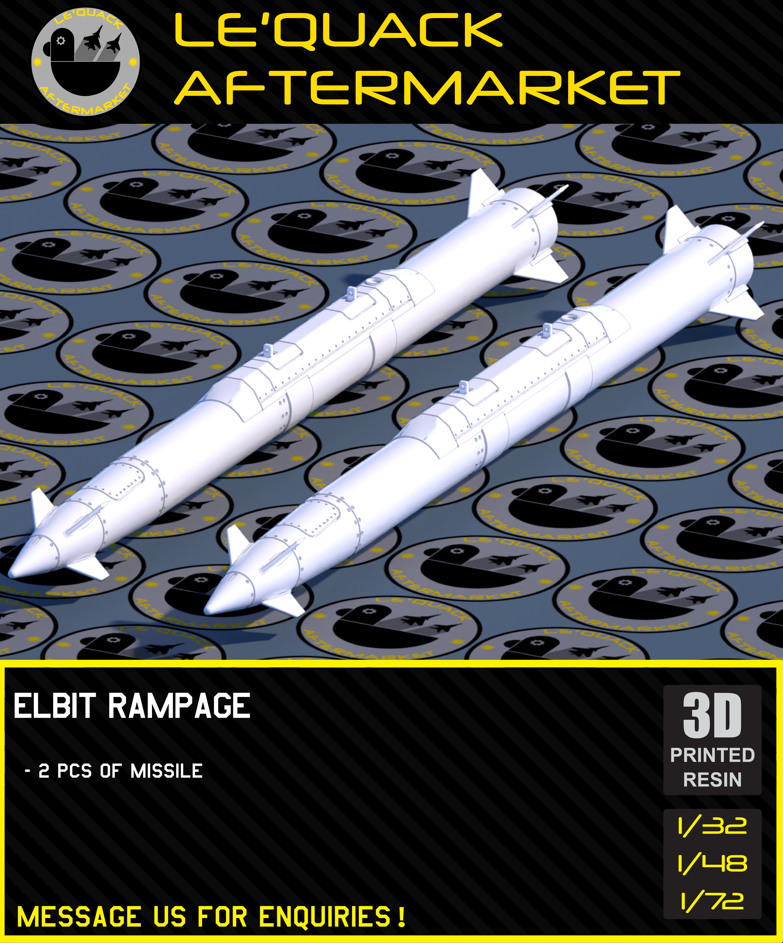 ELBIT RAMPAGE Missile Scale Model