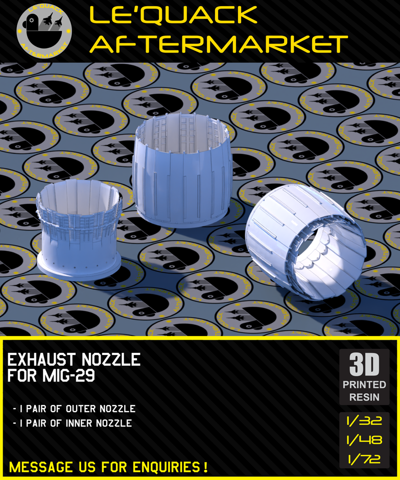 EXHAUST NOZZLE FOR MIG-29 Scale Model