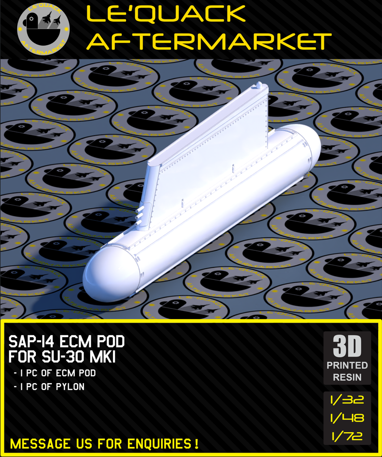 SAP-14 ECM POD for SU-30MKI Scale Model