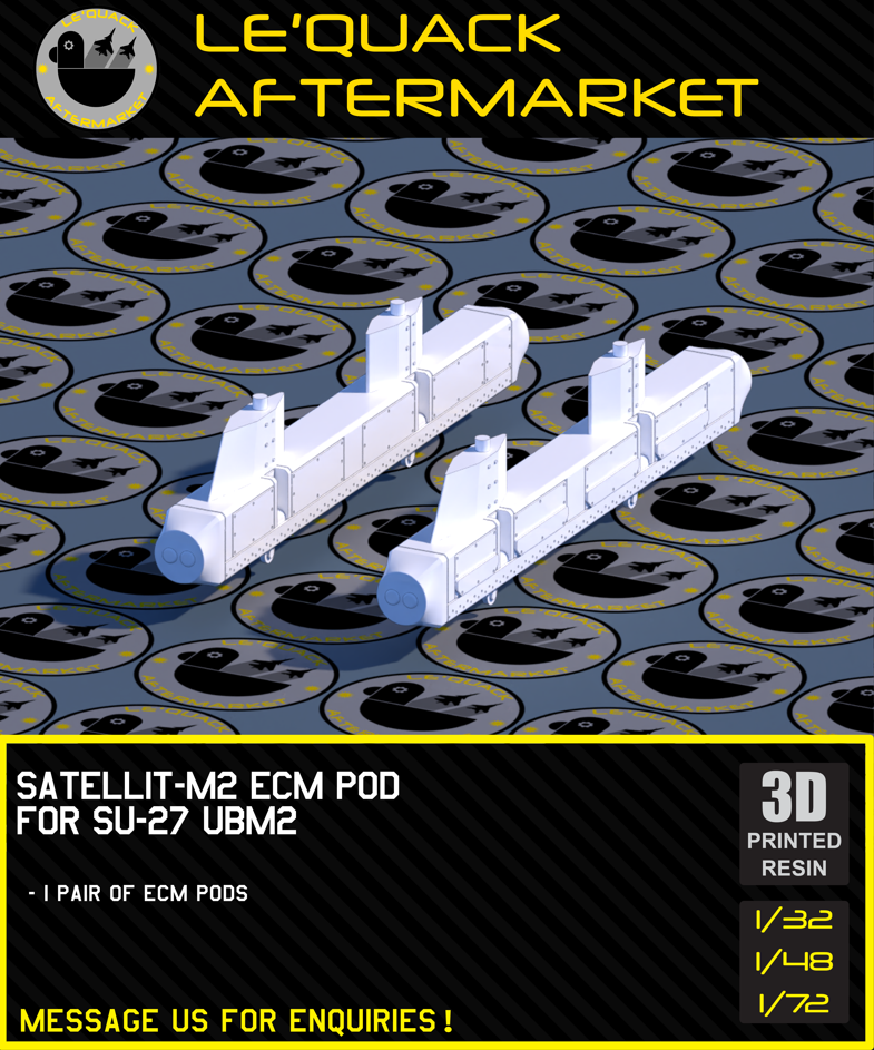 SATELLIT-M2 ECM POD FOR SU-27 UBM2 Scale Model