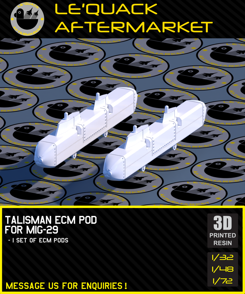 TALISMAN ECM POD for MIG-29 Scale Model