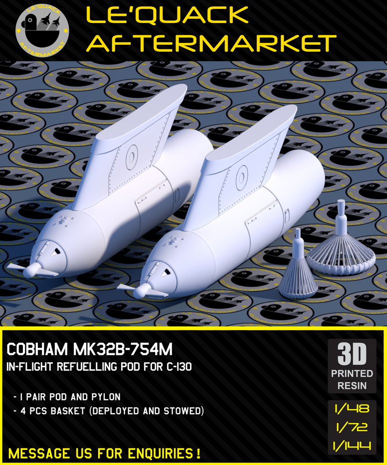 COBHAM REFUELLING PODS FOR C-130 (2 PODS) Scale Model