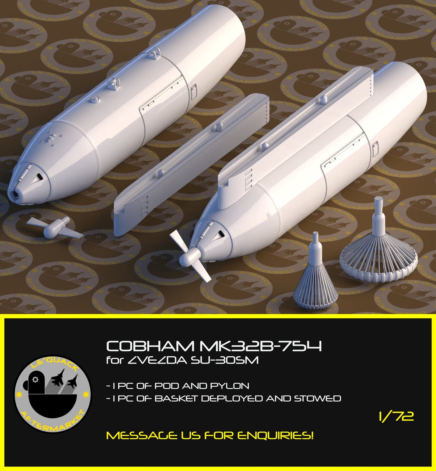 COBHAM REFUELLING POD FOR SU-30SM (ZVEVDA) AND FLANKER SERIES (GWH) Scale Model
