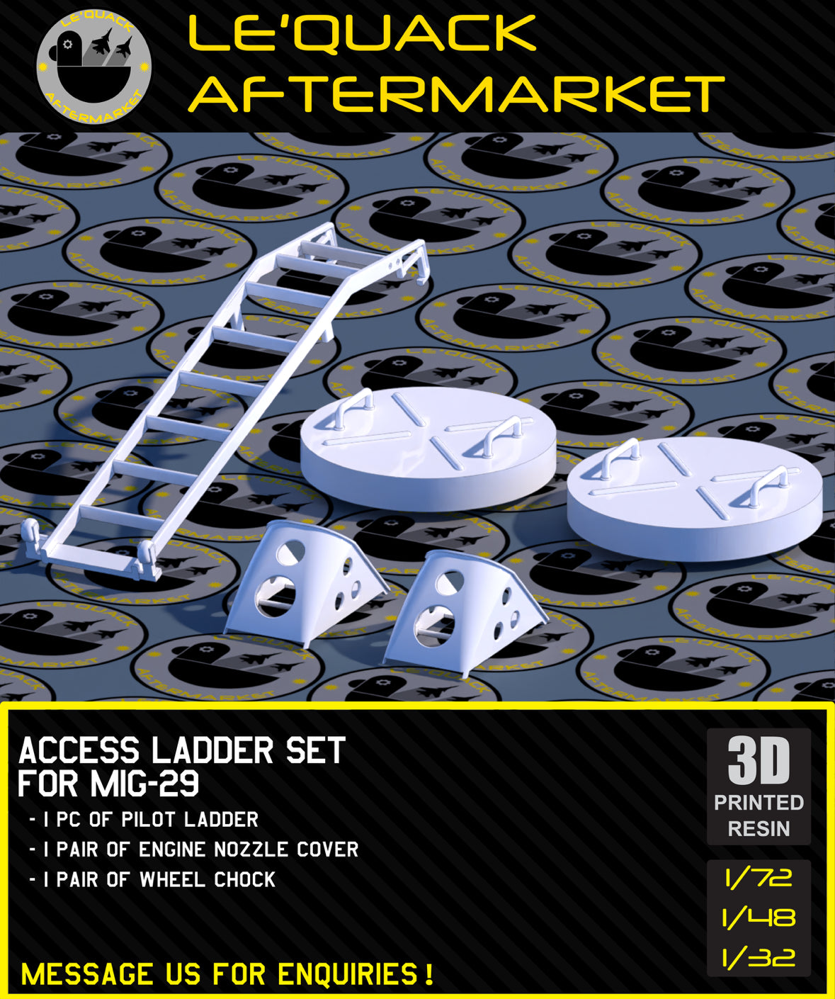 ACCESS LADDER SET FOR MIG-29 Scale Model