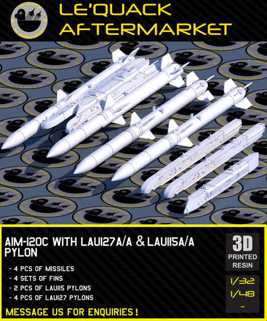 AIM-120C WITH LAU127A/A & LAU115A/A PYLON FOR F/A-18C/D
