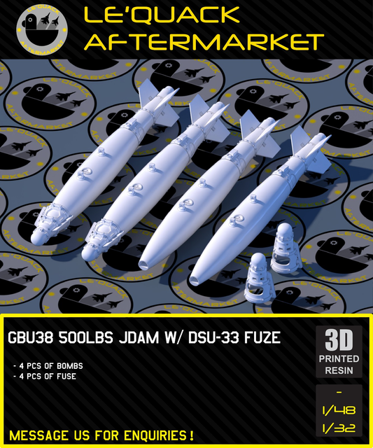 1/48 GBU38 500LBS JDAM W/ DSU-33 FUZE Scale Model