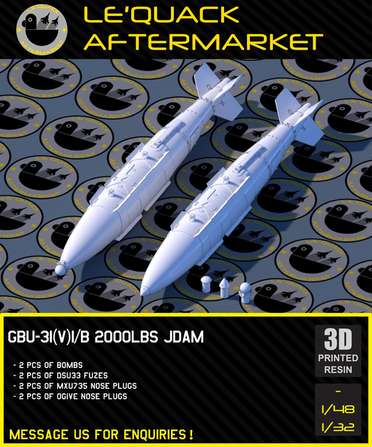 1/48 GBU31(V)I/B 2000LBS JDAM (2 pcs Bombs) Scale Model